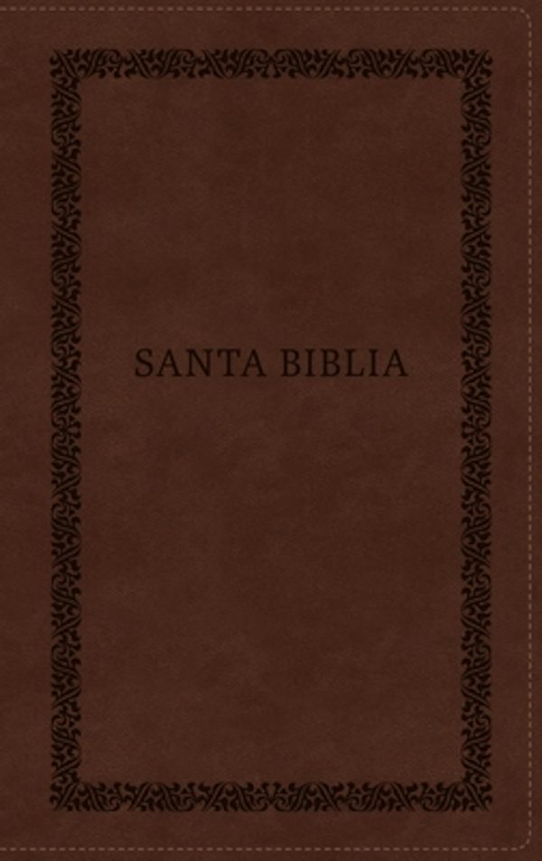Cover image for Rvr60, Santa Biblia, Tierra Santa, Letra Grande, Leathersoft, Caf�, Con Cierre, Palabras de Jes�s En Rojo, Comfort Print, isbn: 9780829772166