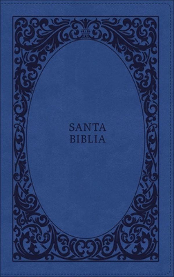 Cover image for Rvr60, Santa Biblia, Tierra Santa, Letra Grande, Leathersoft, Azul, Con Cierre, Palabras de Jes�s En Rojo, Comfort Print, isbn: 9780829772173