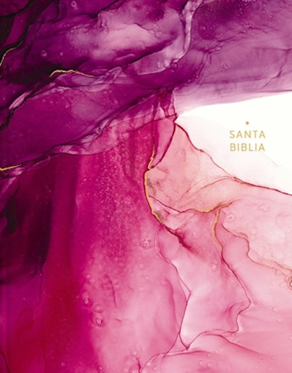 Cover image for Nbla, Santa Biblia, Edici�n Art�stica Ilustrada, Tapa Dura/Tela, Rosado, Palabras de Jes�s En Rojo, Comfort Print, isbn: 9780829772517