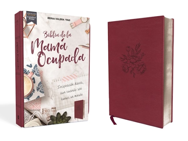 Cover image for Rvr60, Biblia de la Mam� Ocupada, Leathersoft, Magenta, Palabras de Jes�s En Rojo, Comfort Print, isbn: 9780829772746