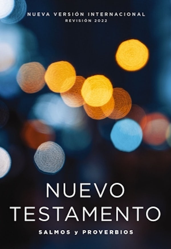 Cover image for Nvi, Nuevo Testamento de Bolsillo, Con Salmos Y Proverbios, Revisi�n 2022, Tapa R�stica, Luces Brillantes, isbn: 9780829773026