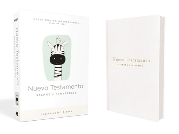 Cover image for Nvi, Nuevo Testamento de Bolsillo, Con Salmos Y Proverbios, Revisi�n 2022, Leathersoft, Blanco, Beb�s, isbn: 9780829773040