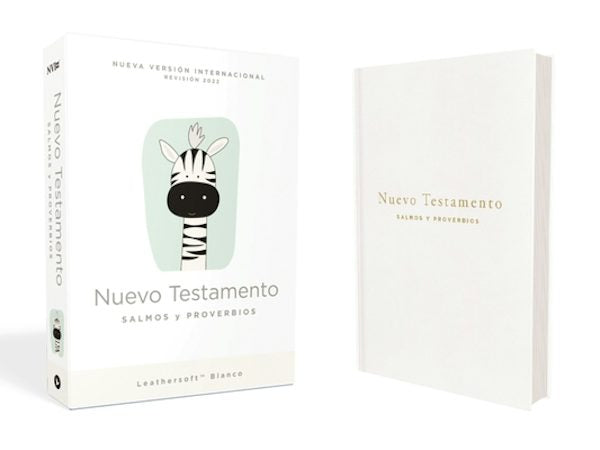 Cover image for Nvi, Nuevo Testamento de Bolsillo, Con Salmos Y Proverbios, Revisi�n 2022, Leathersoft, Blanco, Beb�s, isbn: 9780829773040