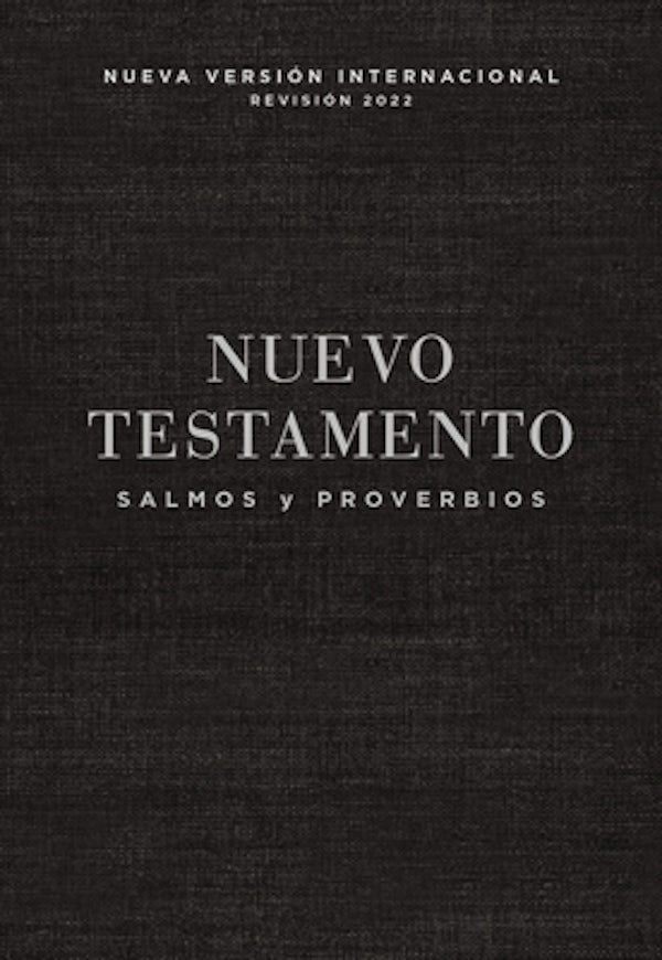Cover image for Nvi, Nuevo Testamento de Bolsillo, Con Salmos Y Proverbios, Revisi�n 2022, Tapa R�stica, Negro, isbn: 9780829773071