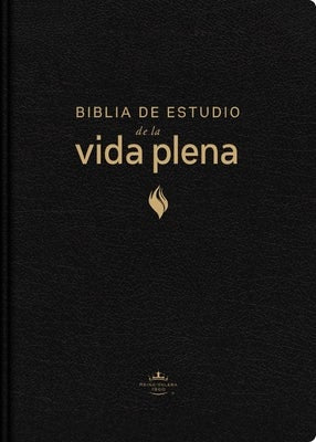Cover image for Rvr60, Biblia de Estudio de la Vida Plena, Edición Clásica, Piel Fabricada, Negro, Con Índice, Palabras de Jesús En Rojo, Comfort Print, isbn: 9780829773576