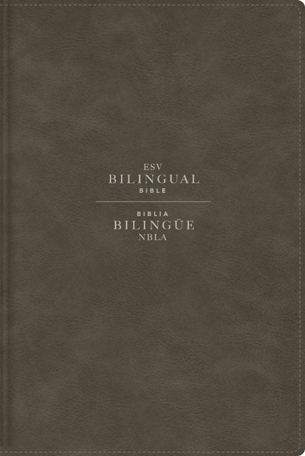 Cover image for Esv/Nbla, Bilingual Bible, Leathersoft, Grey/ Esv/Nbla, Biblia Biling�e, Leathersoft, Gris, isbn: 9780829774276