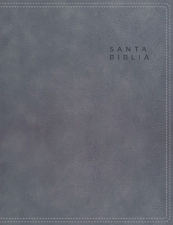 Cover image for Nbla, Santa Biblia, Edici�n Para Notas, Leathersoft, Gris Azulado, Cierre El�stico, Palabras de Jes�s En Rojo, Comfort Print, isbn: 9780829776102