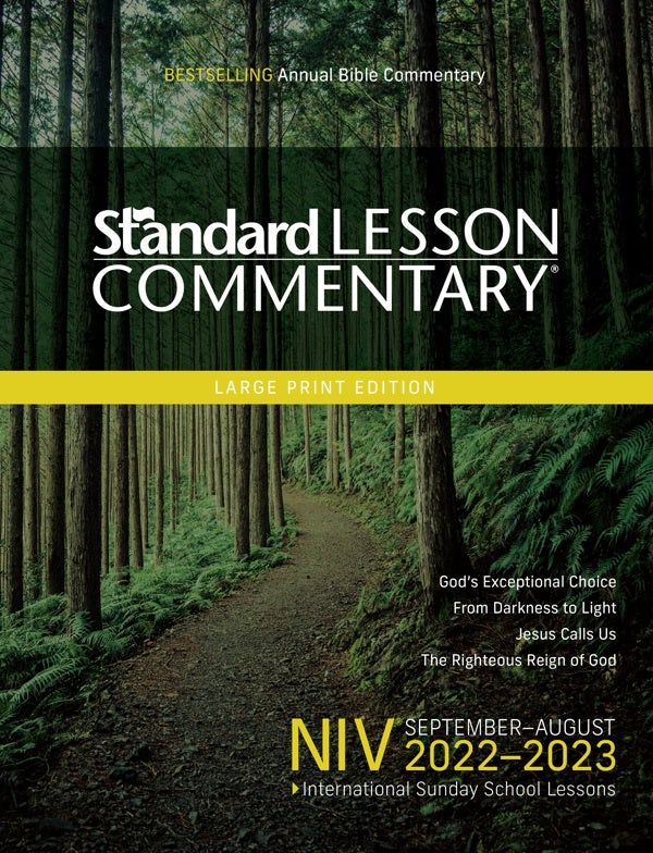Cover image for Niv(r) Standard Lesson Commentary(r) Large Print Edition 2022-2023, isbn: 9780830782222