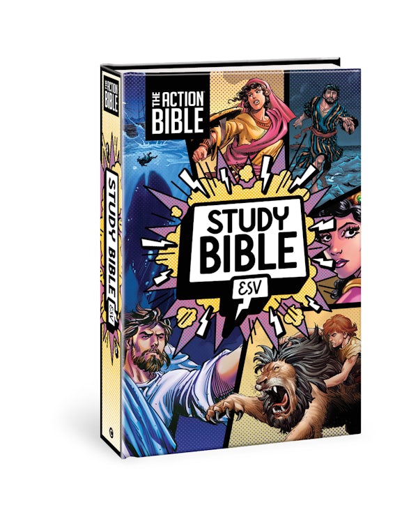 Cover image for The Action Bible Study Bible Esv, Hardcover, Full Color, isbn: 9780830787470