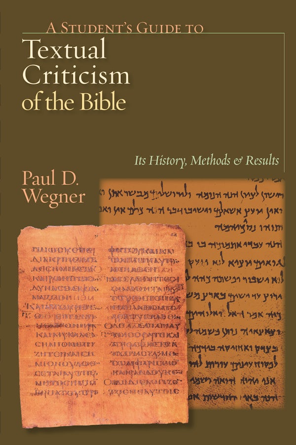 Cover image for A Student's Guide to Textual Criticism of the Bible, isbn: 9780830827312