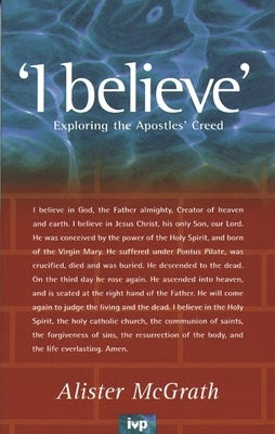 Cover image for I Believe, isbn: 9780851108919