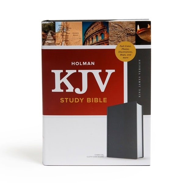 Cover image for KJV Study Bible, Full-Color, Charcoal Cloth Over Board, isbn: 9781087721866