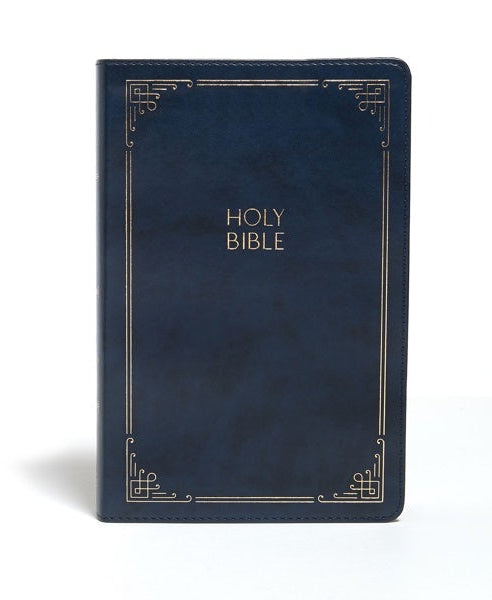 Cover image for KJV Large Print Personal Size Reference Bible, Navy Leathertouch, isbn: 9781087734088