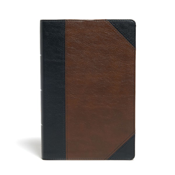 Cover image for KJV Large Print Personal Size Reference Bible, Brown/Black Leathertouch Indexed, isbn: 9781087734217