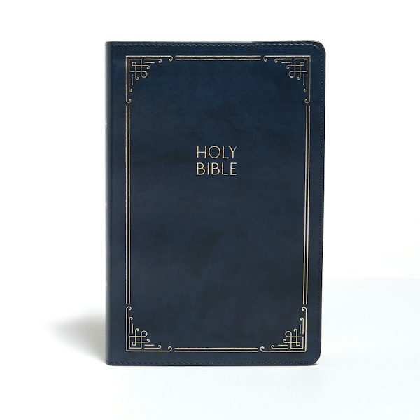 Cover image for KJV Large Print Personal Size Reference Bible, Navy Leathertouch Indexed, isbn: 9781087734224