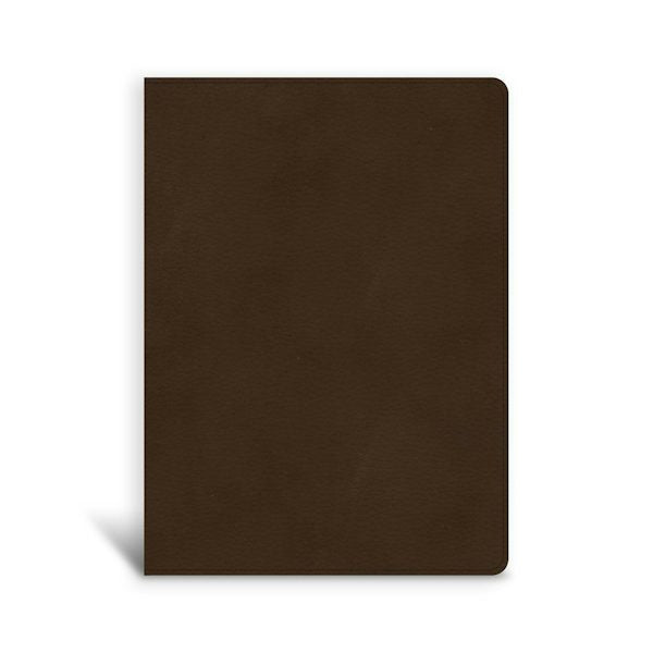 Cover image for CSB Single-Column Wide-Margin Bible, Brown Leathertouch, isbn: 9781087742861