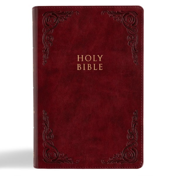 Cover image for KJV Large Print Personal Size Reference Bible, Burgundy Leathertouch, isbn: 9781087743004