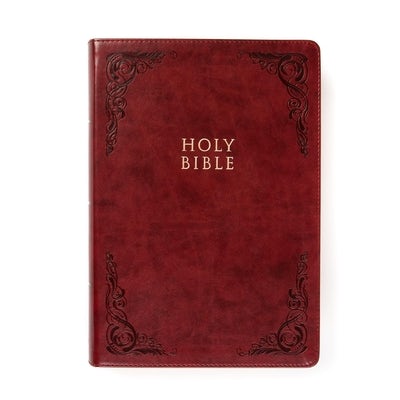 Cover image for KJV Super Giant Print Reference Bible, Burgundy Leathertouch, Indexed, isbn: 9781087743097