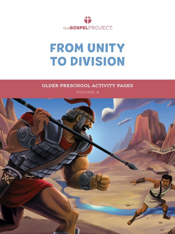 Cover image for The Gospel Project for Preschool: Older Preschool Activity Pages - Volume 4: From Unity to Division, isbn: 9781087758114