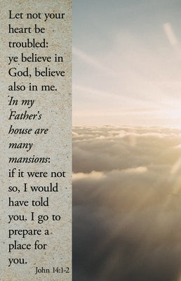 Cover image for Funeral Bulletin: In My Father's House (Package of 100), isbn: 9781087765211