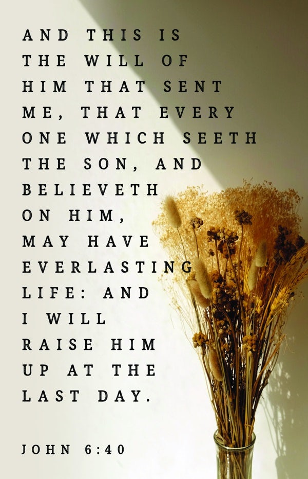 Cover image for Funeral Bulletin: Have Everlasting Life (Package of 100), isbn: 9781087765259