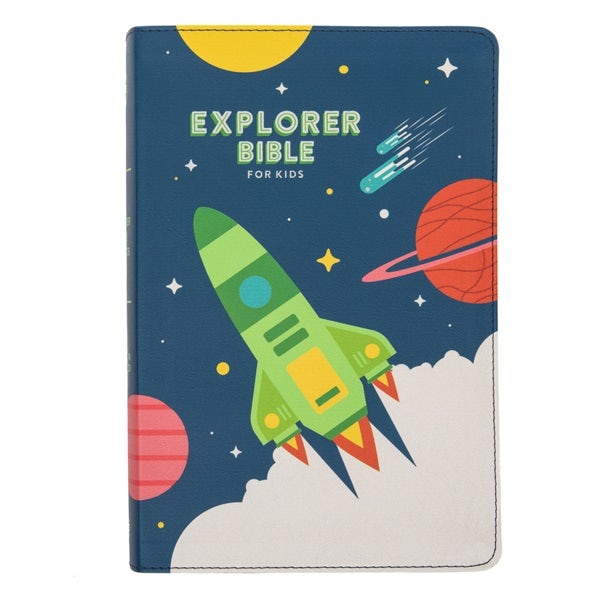 Cover image for CSB Explorer Bible for Kids, Blast Off Leathertouch, Indexed, isbn: 9781087765648