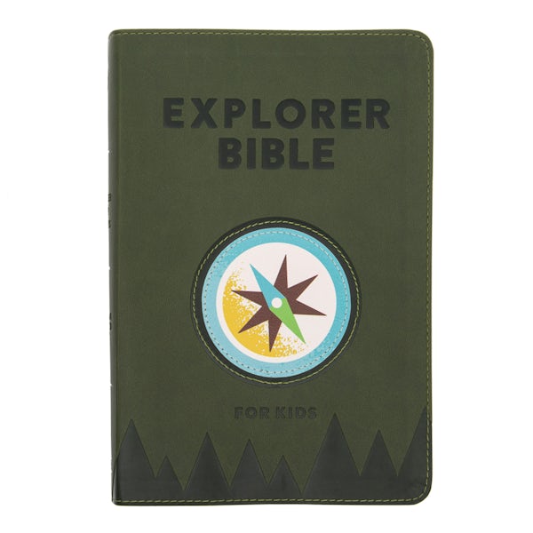 Cover image for CSB Explorer Bible for Kids, Olive Compass Leathertouch, Indexed, isbn: 9781087765686