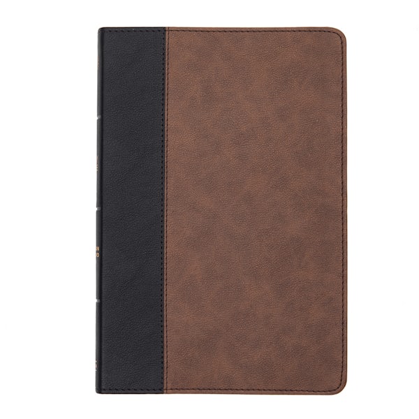 Cover image for CSB Large Print Thinline Bible, Black/Brown Leathertouch, isbn: 9781087774404