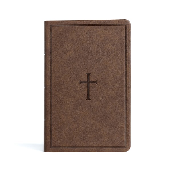 Cover image for CSB Large Print Personal Size Reference Bible, Digital Study Edition, Easy-To-Read Optimal Type, Brown Leathertouch, Indexed, isbn: 9781087774466