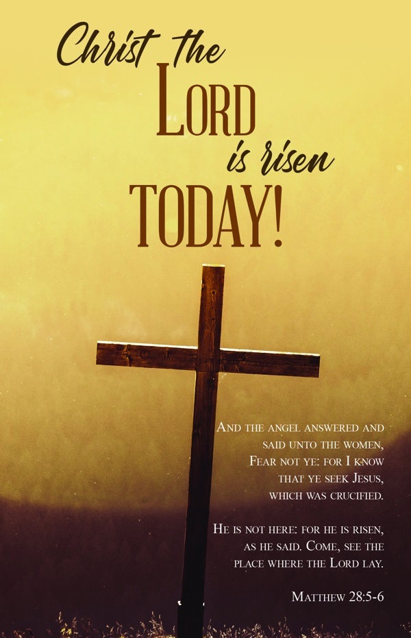 Cover image for Easter Bulletin: Christ the Lord Is Risen Today! (Package of 100), isbn: 9781087775487