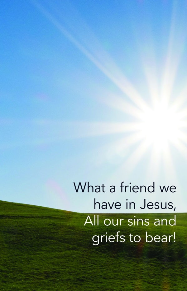 Cover image for Funeral Bulletin: What a Friend (Package of 100), isbn: 9781087775531