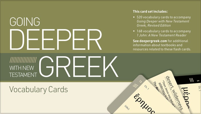 Cover image for Going Deeper with New Testament Greek Vocabulary Cards, isbn: 9781087778914