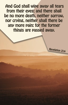 Cover image for Funeral Bulletin: And God Shall (Package of 100), isbn: 9781087782362