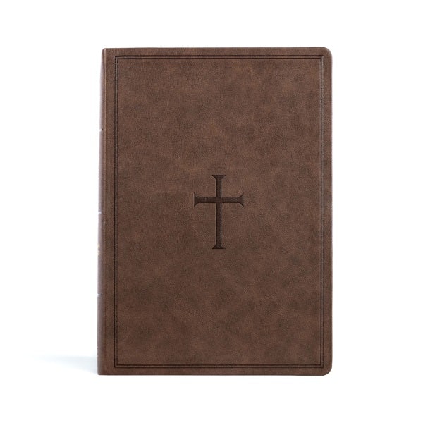 Cover image for CSB Super Giant Print Reference Bible, Brown Leathertouch, Indexed, isbn: 9781087782621