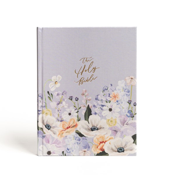 Cover image for CSB Notetaking Bible, Large Print Hosanna Revival Edition, Lavender/Peach Cloth Over Board, isbn: 9781087785530