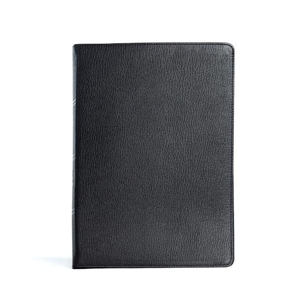 Cover image for CSB Spurgeon Study Bible, Holman Handcrafted Collection, Black Premium Goatskin, isbn: 9781087785554
