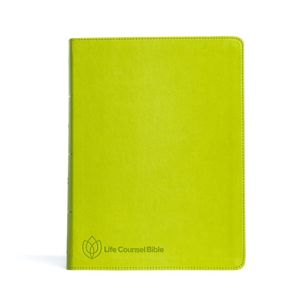 Cover image for CSB Life Counsel Bible, Apple Green Leathertouch, Indexed, isbn: 9781087785622