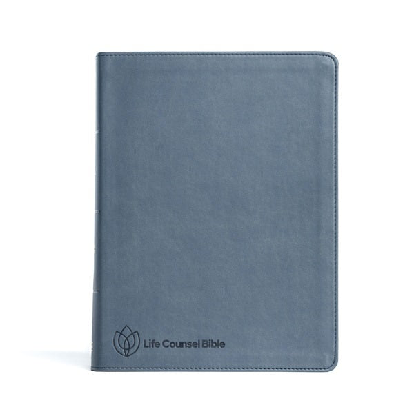Cover image for CSB Life Counsel Bible, Slate Blue Leathertouch, isbn: 9781087785639