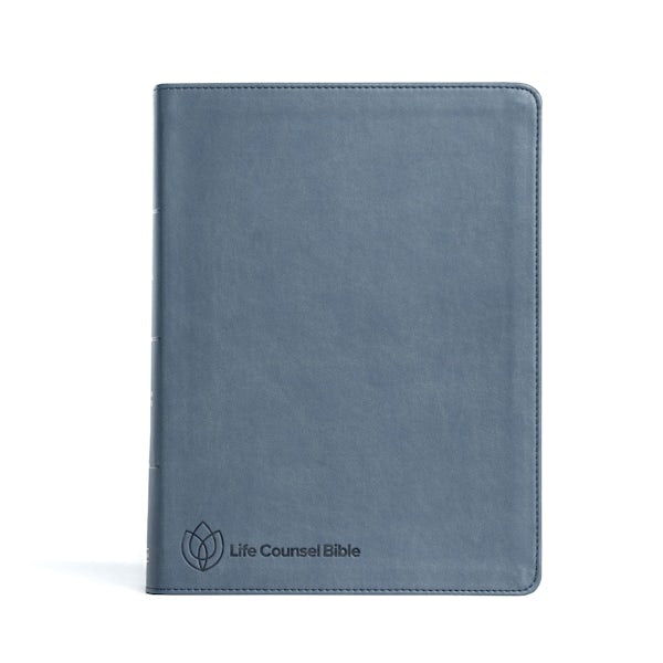 Cover image for CSB Life Counsel Bible, Slate Blue Leathertouch, isbn: 9781087785639