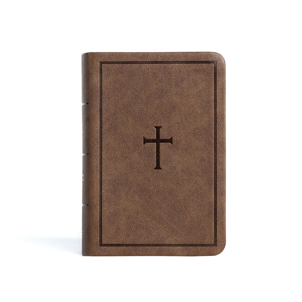 Cover image for CSB Large Print Compact Reference Bible, Brown Leathertouch, isbn: 9781087785660