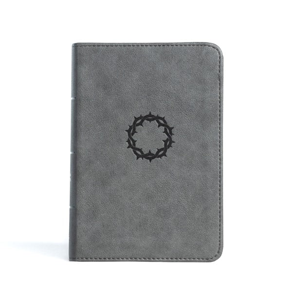 Cover image for CSB Large Print Compact Reference Bible, Stone Leathertouch, isbn: 9781087785677