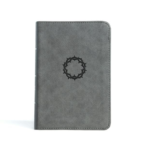 Cover image for CSB Large Print Compact Reference Bible, Stone Leathertouch, isbn: 9781087785677