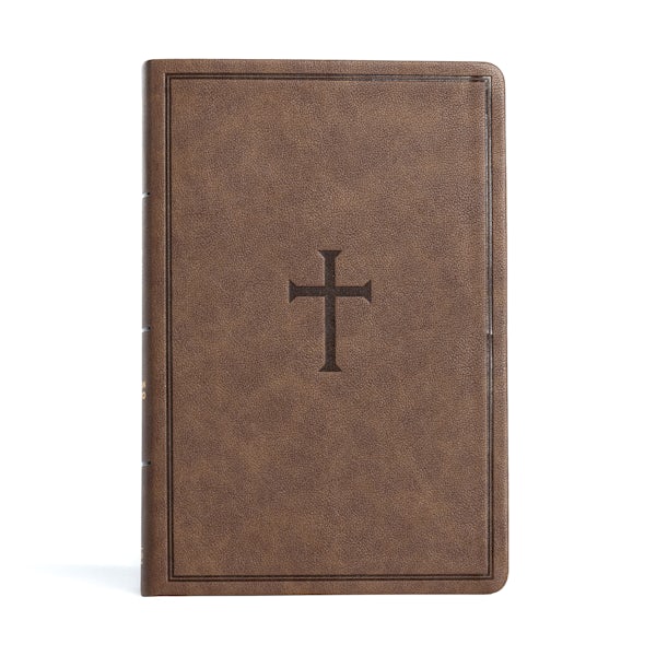 Cover image for CSB Giant Print Reference Bible, Brown Leathertouch, Indexed, isbn: 9781087785738