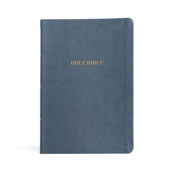Cover image for KJV Large Print Thinline Bible, Value Edition, Slate Leathertouch, isbn: 9781087785790