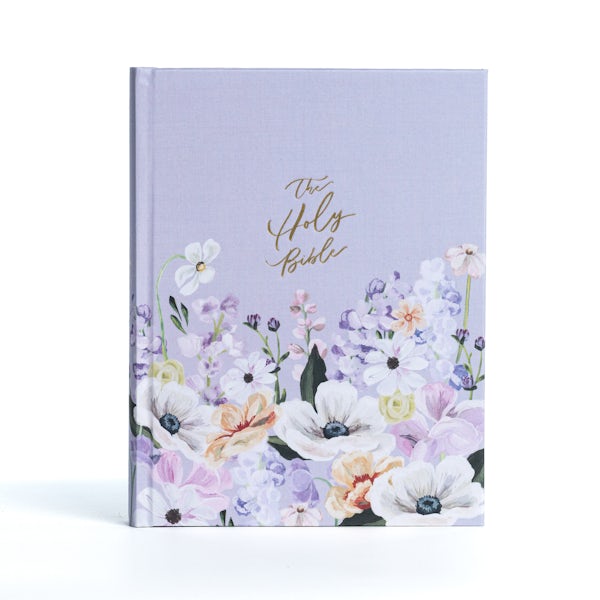 Cover image for KJV Notetaking Bible, Large Print Hosanna Revival Edition, Lavender/Peach Cloth Over Board, isbn: 9781087785837