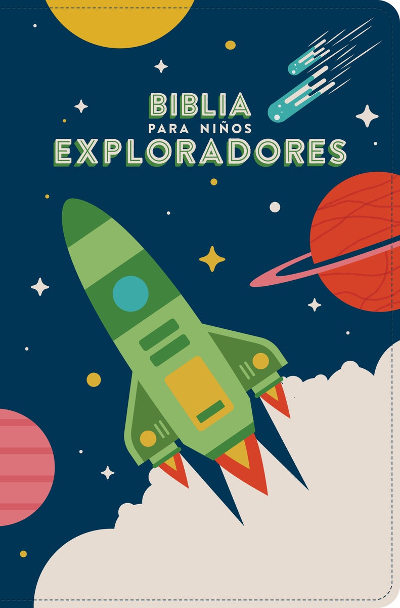Cover image for Rvr 1960 Biblia Para Niños Exploradores, Azul Cósmico Símil Piel, isbn: 9781087788609