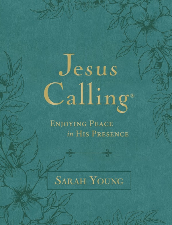 Cover image for Jesus Calling, Large Text Teal Leathersoft, with Full Scriptures, isbn: 9781400247905