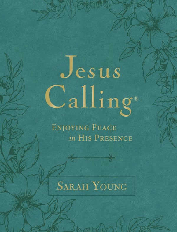 Cover image for Jesus Calling, Large Text Teal Leathersoft, with Full Scriptures, isbn: 9781400247905