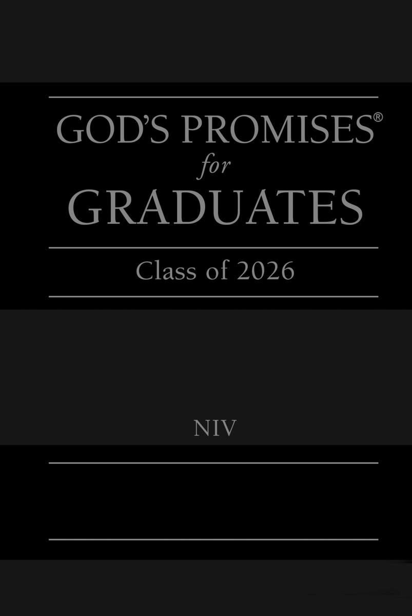 Cover image for God's Promises for Graduates: Class of 2026 - Black NIV, isbn: 9781400255313