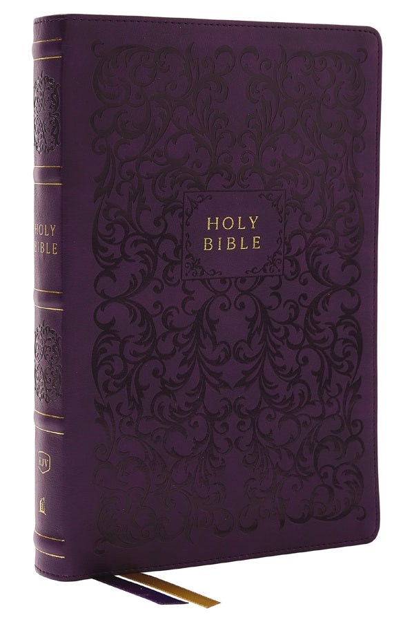 Cover image for KJV Holy Bible with 73,000 Center-Column Cross References, Purple Leathersoft, Red Letter, Comfort Print (Thumb Indexed): King James Version, isbn: 9781400331215